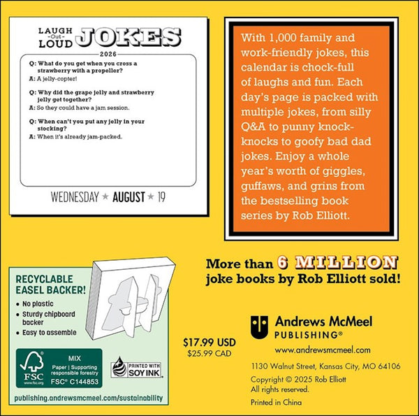 Laugh-Out-Loud Jokes 2026 Day-to-Day Calendar: 1,000 Punny Jokes