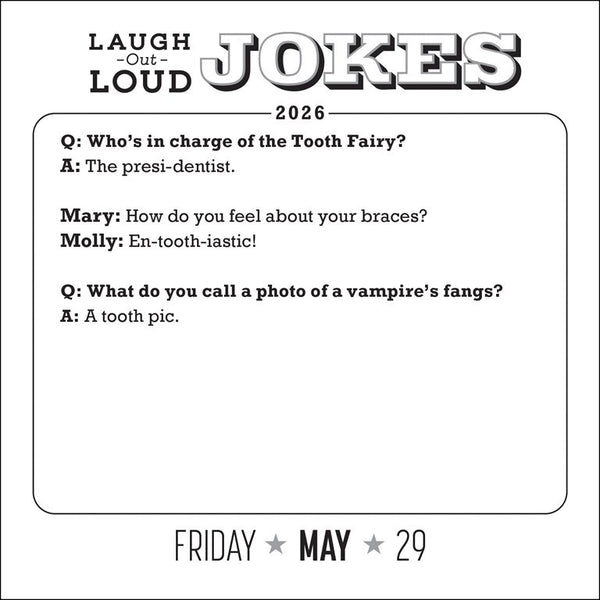Laugh-Out-Loud Jokes 2026 Day-to-Day Calendar: 1,000 Punny Jokes