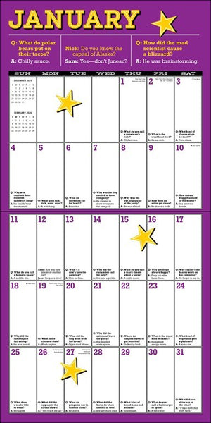 Laugh-Out-Loud Jokes 2026 Wall Calendar
